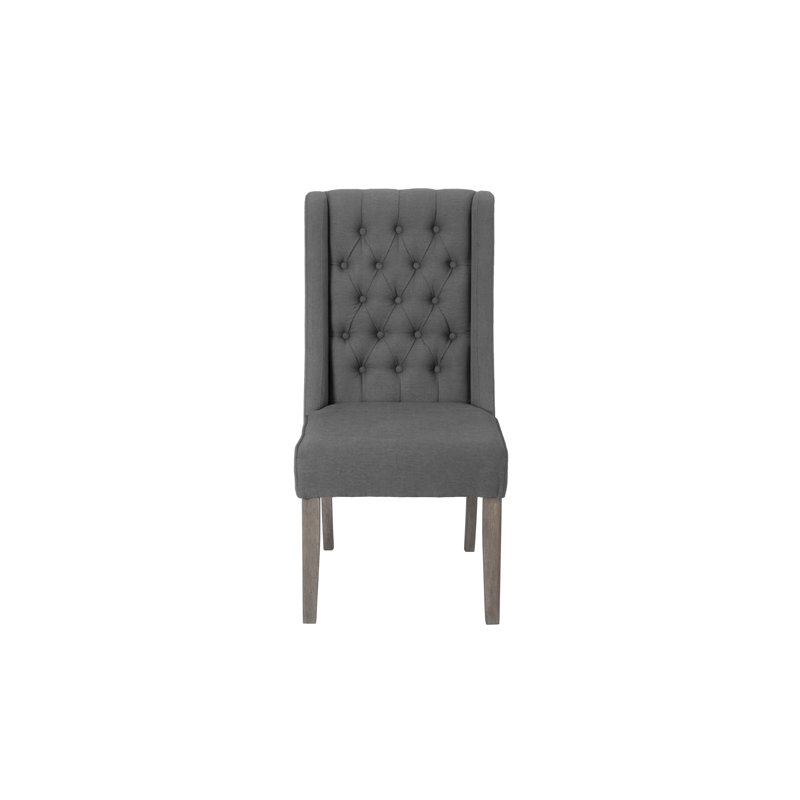 NYX 9 Piece Dining Set One Allium Way Chair Color Dark Gray
